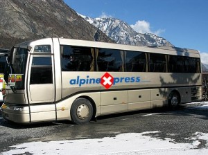 Alpine Express är ett av de bolag som kör flygbuss mellan Geneve och Verbier.