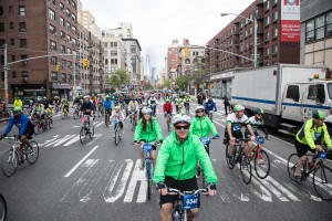 Loppet är en chans att cykla på bilfria gator i New York.  Foto: Katie Friedman