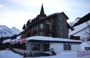 Hotel Jungfrau har perfekt läge.