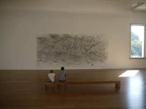 Det moderna museet är också en spännande del av Serralves. Här är det en utställning av den etiopiskfödda konstnärinnan 