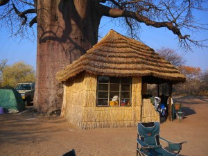 Tältcampen i Nye Nye i Namibia.