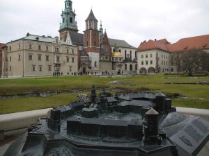 Slottet och katedralen Wawel.